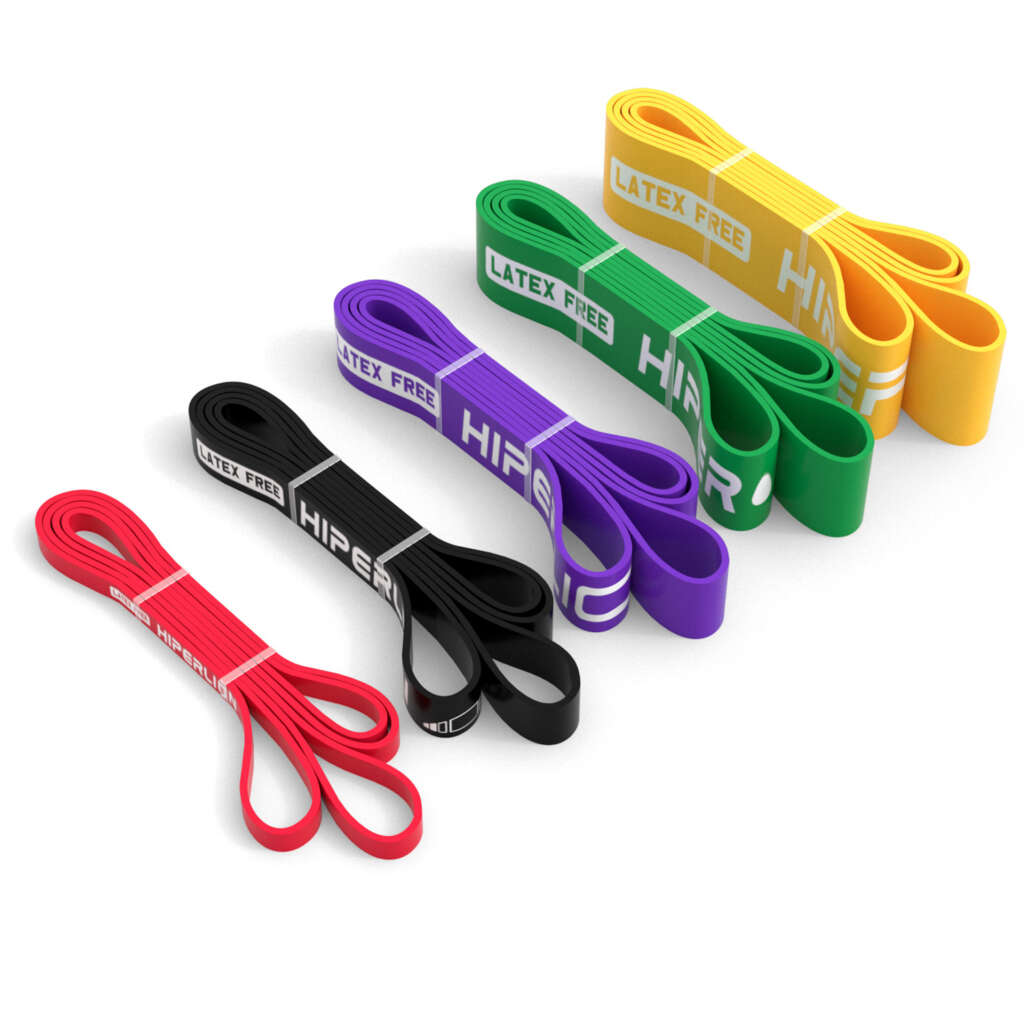 Latex Free Rubber Pull Up Bands Hiperlion Fitness Gym Equipment