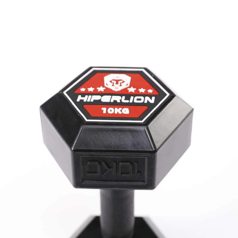 Rubber Coated Hex Dumbbell Hiperlion Fitness Gym Equipment Strength